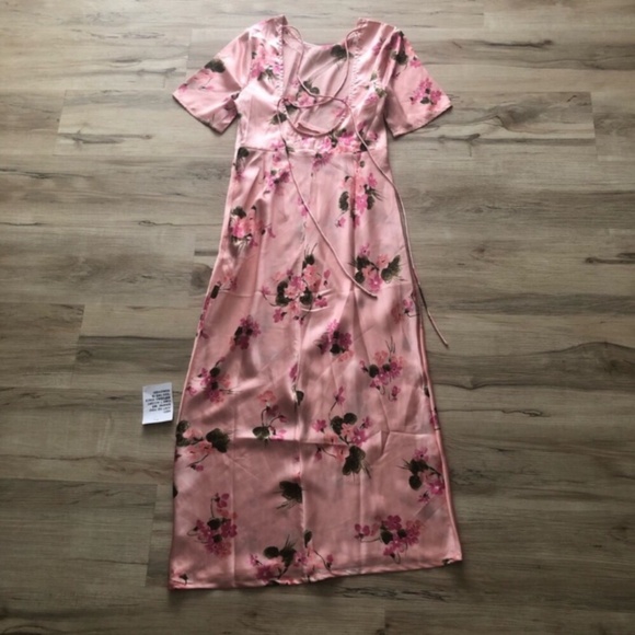 ASOS Pink Floral Asymmetrical Dress - Picture 10 of 10